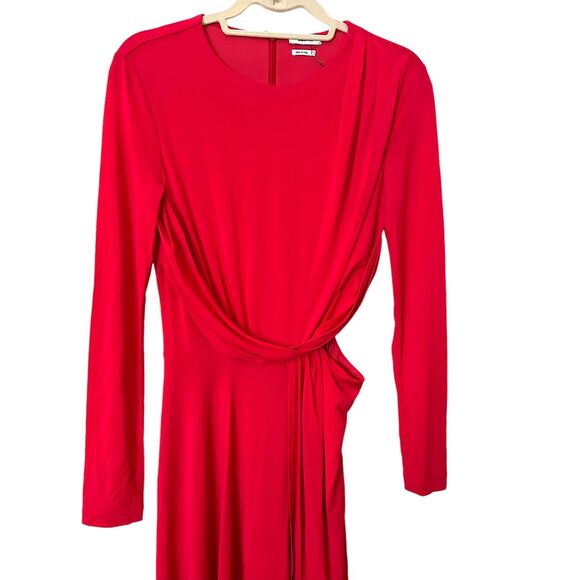 JASON WU Side Cutout Long Sleeve Midi Dress‎ NWOT Sz 4 - Picture 4 of 5